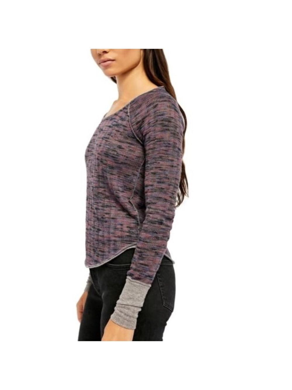 Free People Space Out Long Sleeve Knit Top